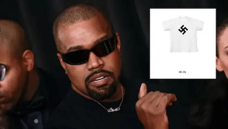 Канье Уэст запустил продажу футболок со свастикой. Сайт его бренда Yeezy.com сразу заблокировали