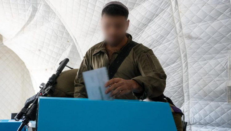 Явка избирателей на выборах в Кнессет среди военнослужащих ЦАХАЛа составила 30%