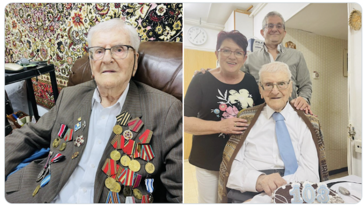 103-летний ветеран из Азербайджана признан в Израиле героем борьбы с фашизмом