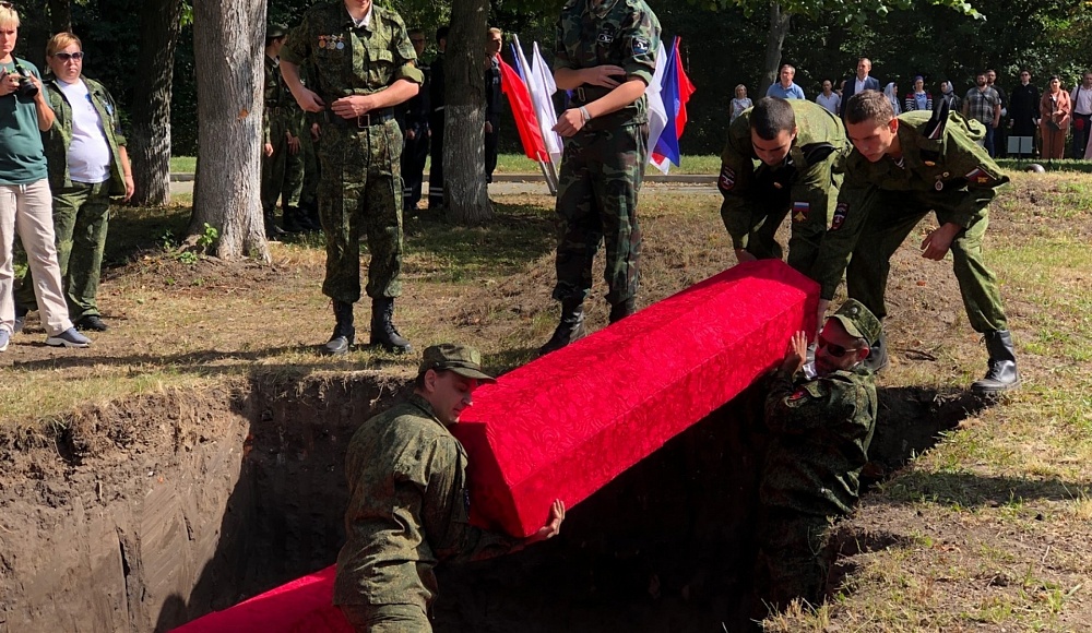 В Курске перезахоронили останки убитых в годы ВОВ евреев