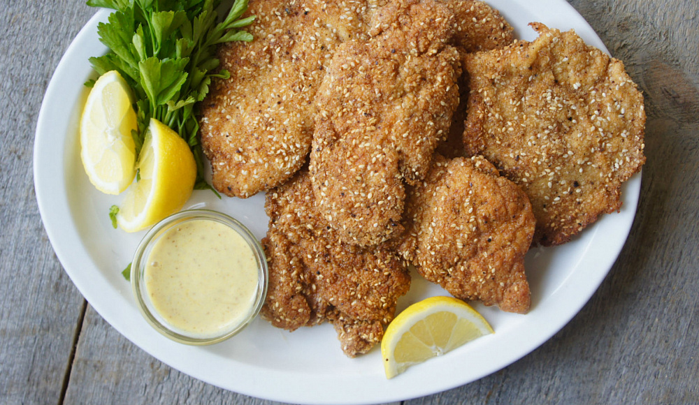 Готовим к Песаху: куриный шницель