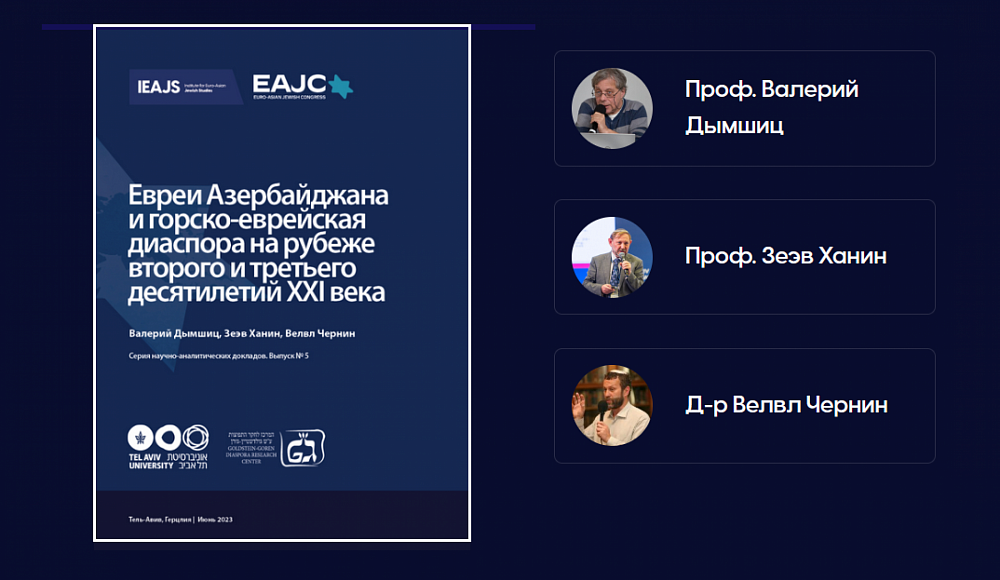 Исследование о горских евреях диаспоре Азербайджана в XXI в. вышло в Израиле