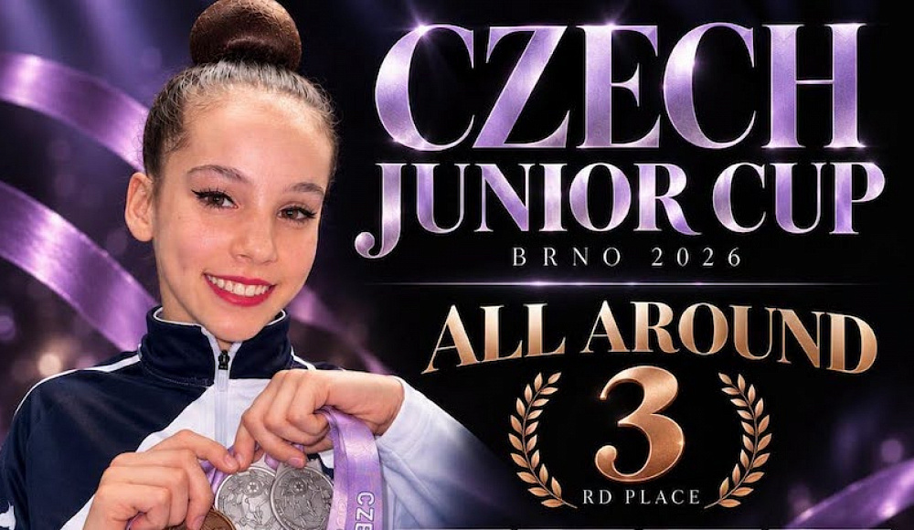 Израильская гимнастка Мария Мячина завоевала пять медалей Czech Junior Cup