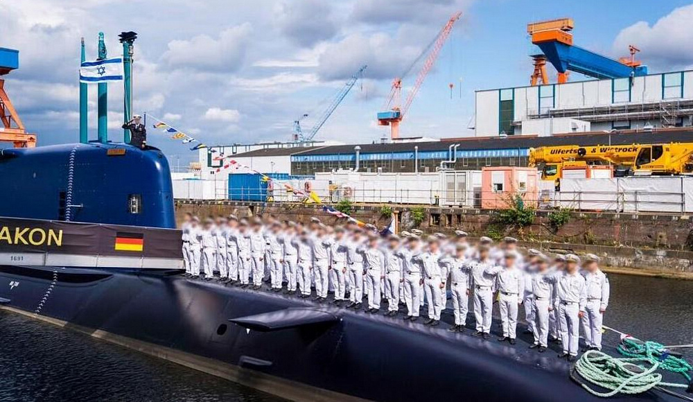 Новейшая израильская подлодка INS Drakon прибыла в Хайфу из Германии